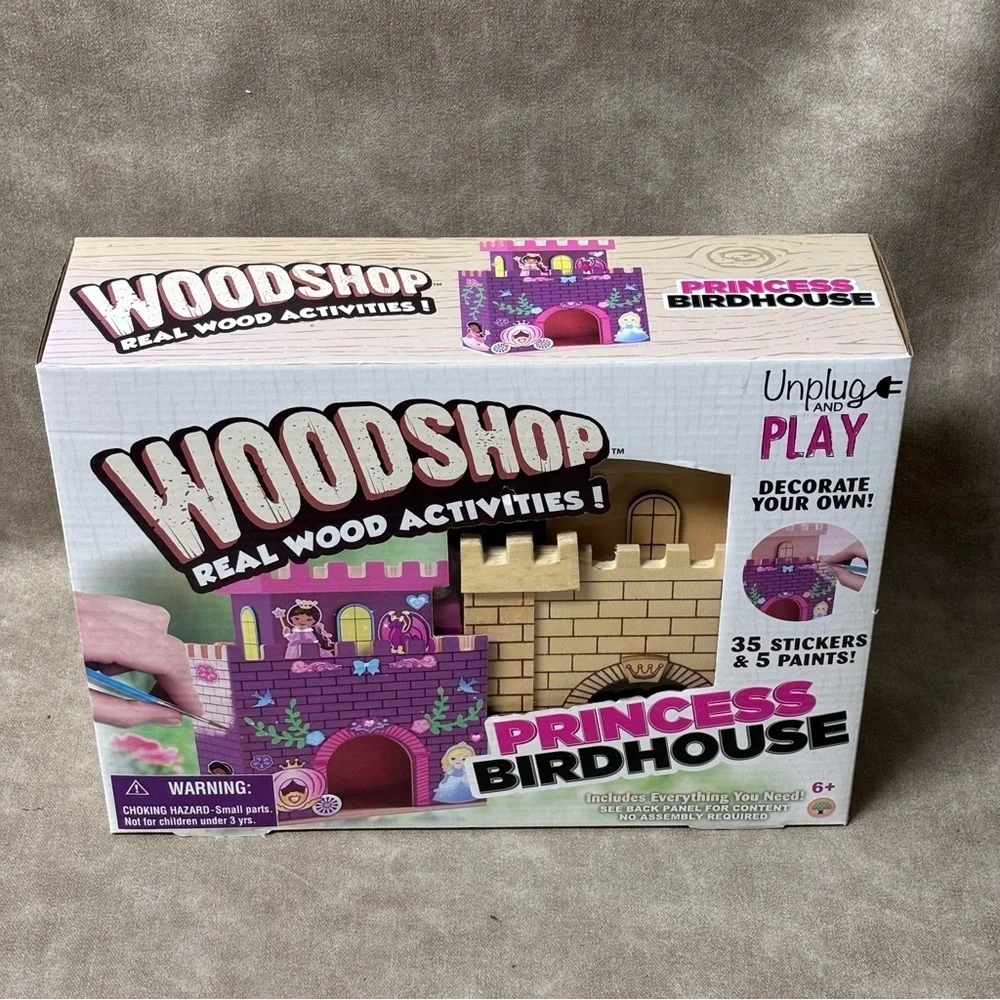 Workshop real wood activities-Princess Birdhouse-Ready to build